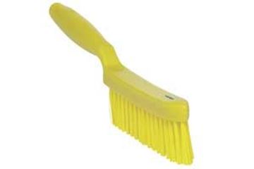 VIKAN SLIM HAND BRUSH STIFF - YELLOW