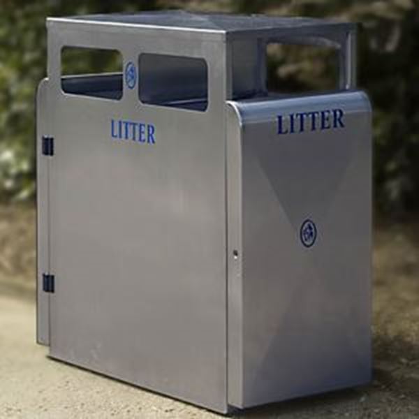 VALLEY STAINLESS STEEL LITTER BIN