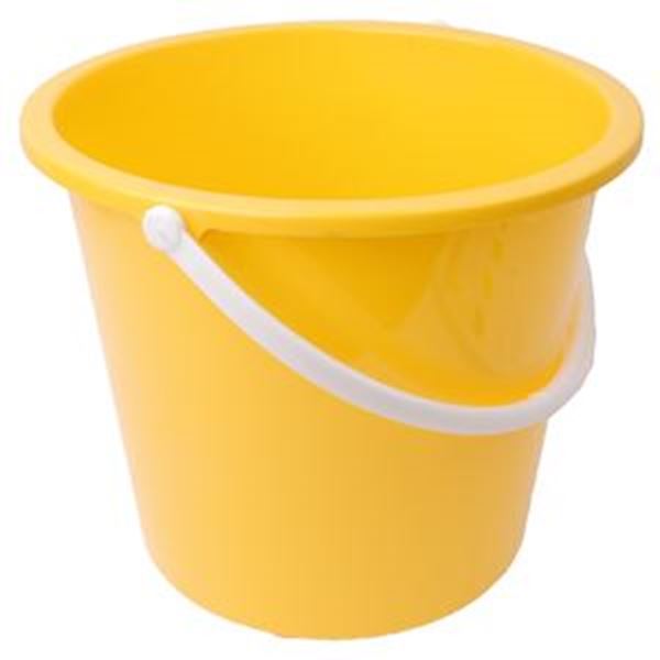 GRADUATED BUCKET PLASTIC - YELLOW