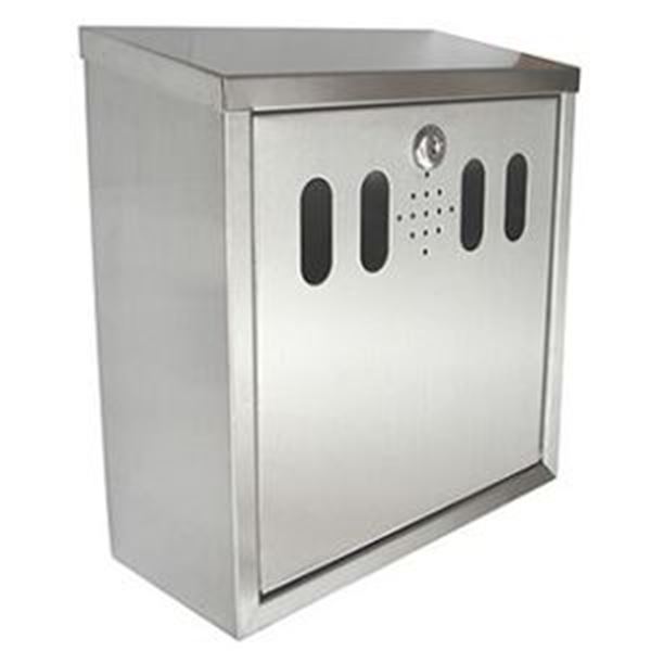 ECONOMY SQUARE WALL MOUNTED CIGARETTE BIN