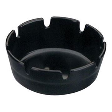 DEEP MELAMINE ASHTRAY BLACK