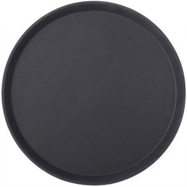 ROUND ANTI-SLIP TRAY - 16" BLACK