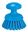 VIKAN ROUND HAND BRUSH STIFF - BLUE