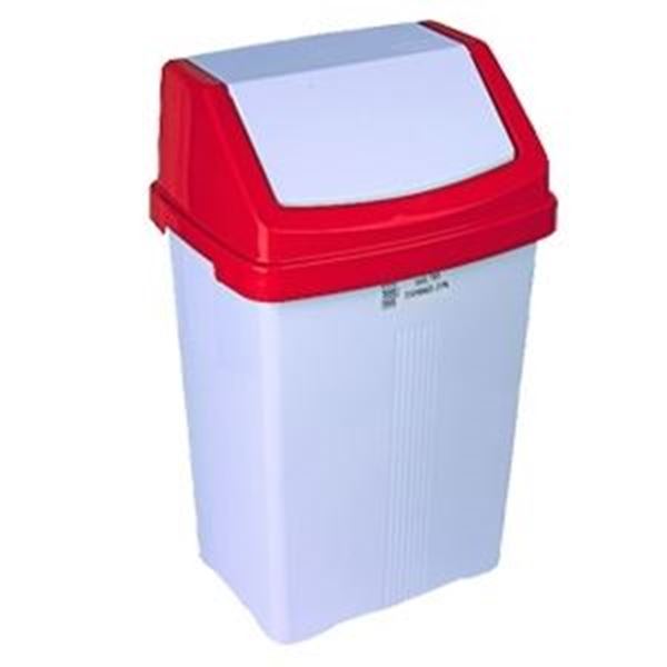 SWING BIN with RED LID