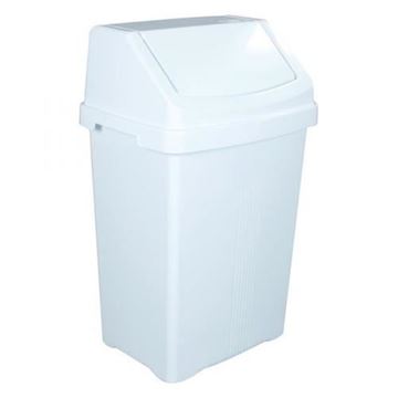 SWING BIN with WHITE LID