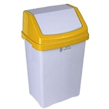 SWING BIN with YELLOW LID