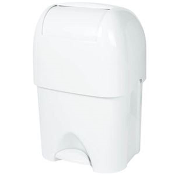 WHITE NAPPY BIN