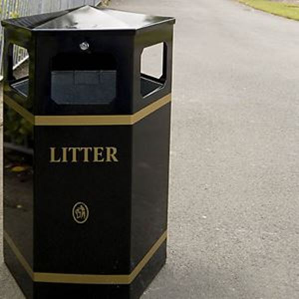 CITADEL HEXAGONAL LITTER BIN