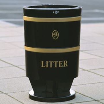 KNIGHT OPEN TOP LOCKABLE LITTER BIN