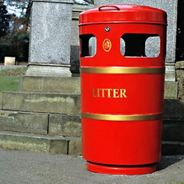 KNIGHT QR CLOSED TOP LITTER BIN