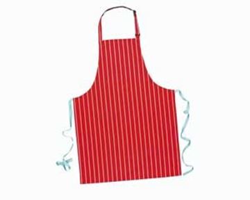 Cotton Butchers Apron 28x42" - Red Stripe