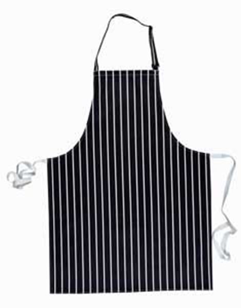 Cotton Butchers Apron 28x42"- Blue Stripe