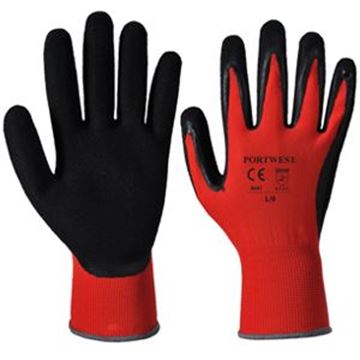 CUT 1 PU GLOVE 4.1.2.1 RED - SIZE 10