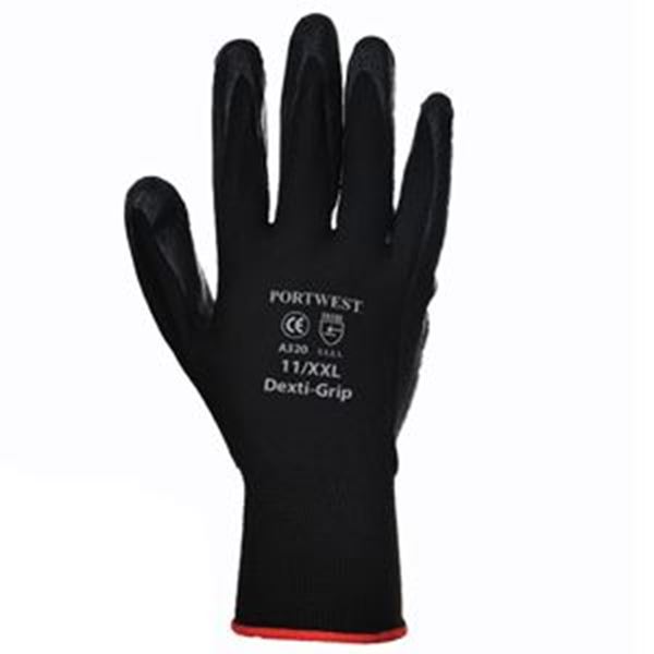 DEXTI-GRIP GLOVE BLACK XLARGE