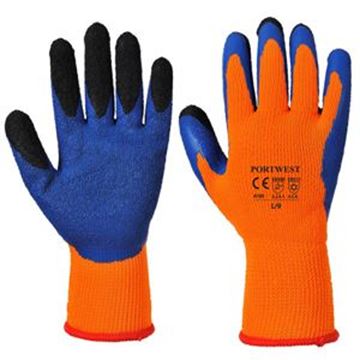 DUO THERM GLOVE LARGE - ORANGE/BLUE