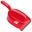 DUSTPAN & BRUSH SET ECONOMY SOFT - RED