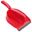 DUSTPAN & BRUSH SET ECONOMY STIFF - RED