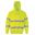 HI VIS YELLOW HOODED SWEATSHIRT