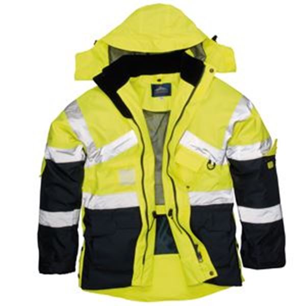 HI VIS 2-TONE BREATHABLE JACKET YELLOW/NAVY