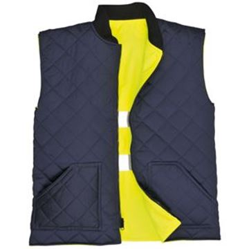 HI VIS REVERSABLE BODYWARMER - MEDIUM