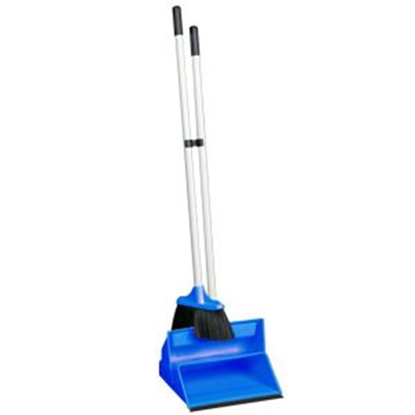 LIGHTWEIGHT LOBBY DUSTPAN & BRUSH - BLUE