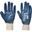 NITRILE KNIT WRIST GLOVE BLUE SIZE 9/L