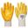 Nitrile L/weight Knitwrist Glove Yellow  XLar