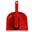 Plastic Dustpan & Brush  Soft Red