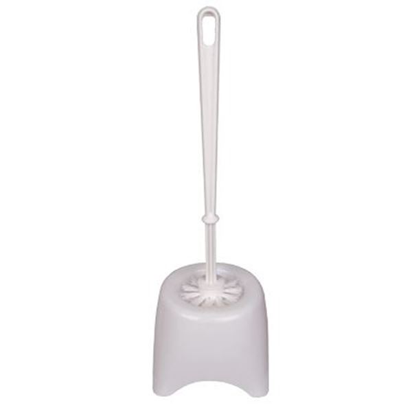 PLASTIC TOILET BRUSH & HOLDER - ECONOMY