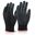 PU COATED BLACK GLOVE - LARGE