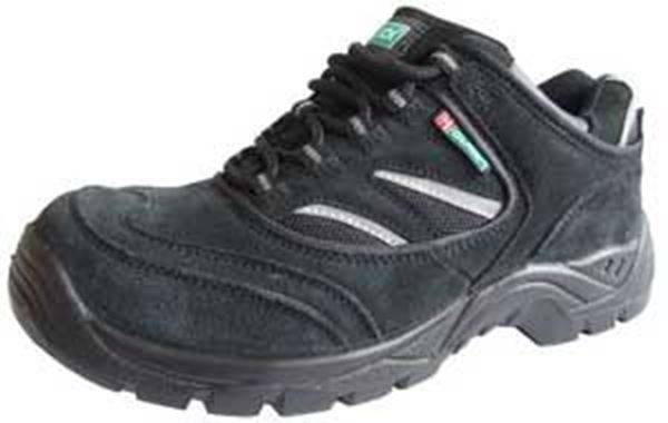 S1P BLACK SAFETY TRAINER C/W MIDSOLE SIZE 5