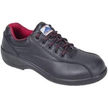 STEELITE LADIES BLACK SAFETY SHOES S1 - SIZE 3