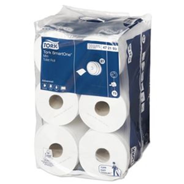 TORK SMARTONE MINI 2ply 12x650sh T9TOILET ROLLS