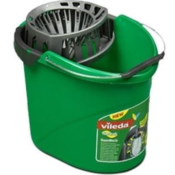 VILEDA SUPERMOP BUCKET & WRINGER GREEN