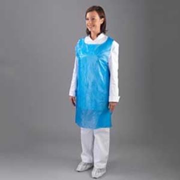 DISPOSABLE APRONS 27x42"- BLUEFLAT PACK