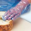 GD51 POLYTHENE GLOVES BLUE - LARGE