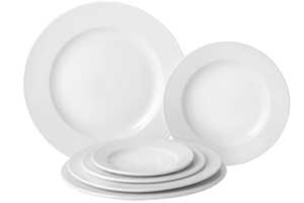 Picture of x24 9" PURE WHITE PLATE - WIDE RIM