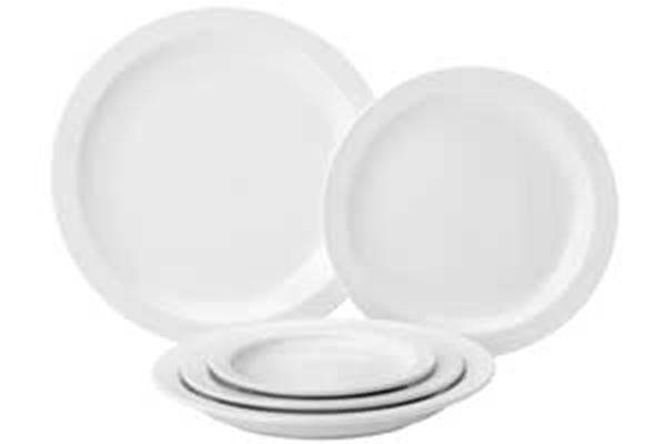 Picture of x36 6.5" PURE WHITE PLATE - NARROW RIM