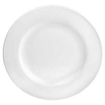 PURE WHITE PLATE - WIDE RIM