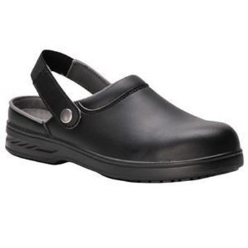 STEELITE SAFETY CLOG BLACK - SIZE 10