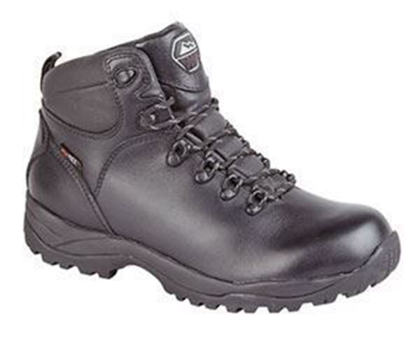 TYPHOON BLACK SOFTIE LEATHER HIKER BOOT