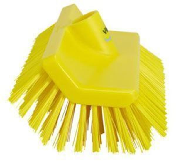 VIKAN HI LO BRUSH MEDIUM - YELLOW