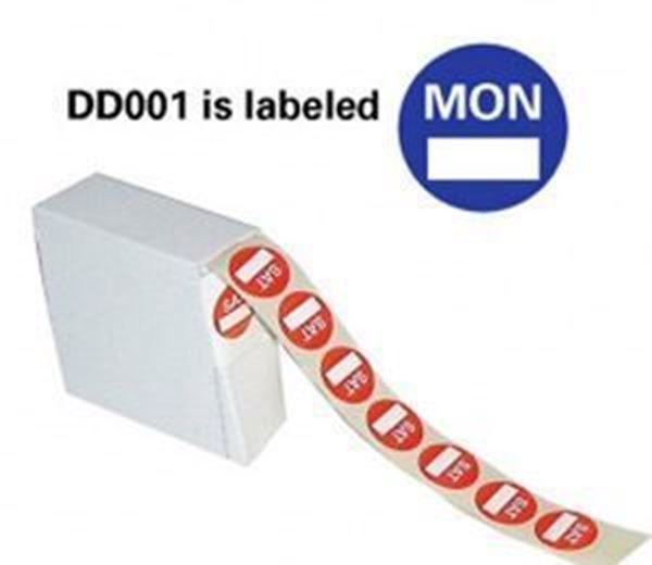 DAYDOT LABELS - MONDAY