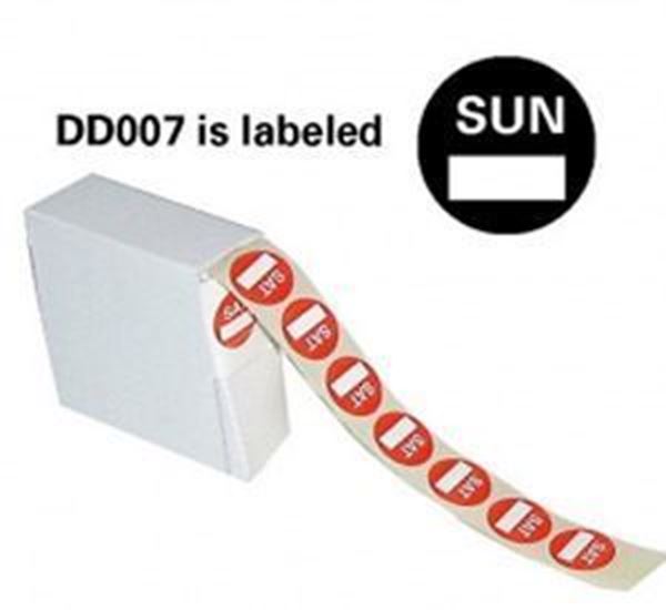 DAYDOT LABELS - SUNDAY
