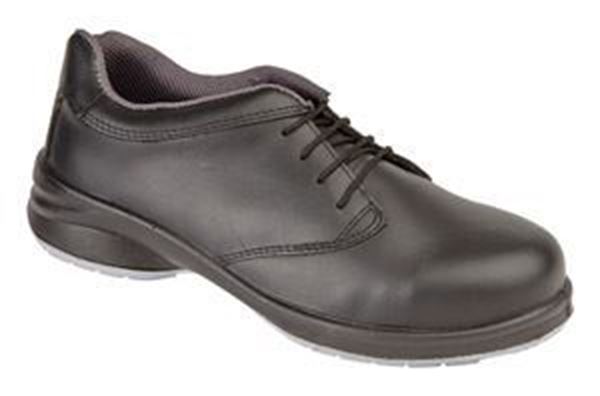 Picture of BLACK LADIES STAR LACE SHOES-  SIZE 8