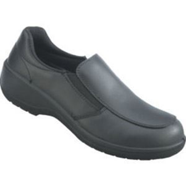 TOPAZ LADIES BLACK SAFETY SLIP ON SHOES S3 SRC - SIZE 4
