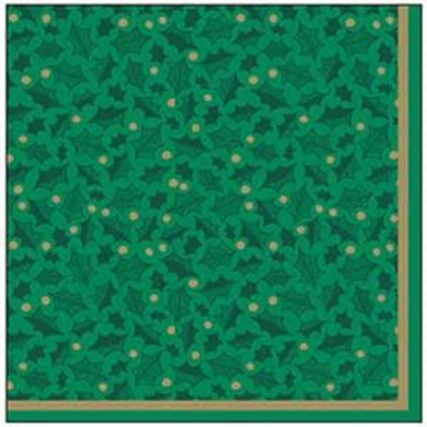 2ply TWELFTH NIGHT GREEN NAPKIN