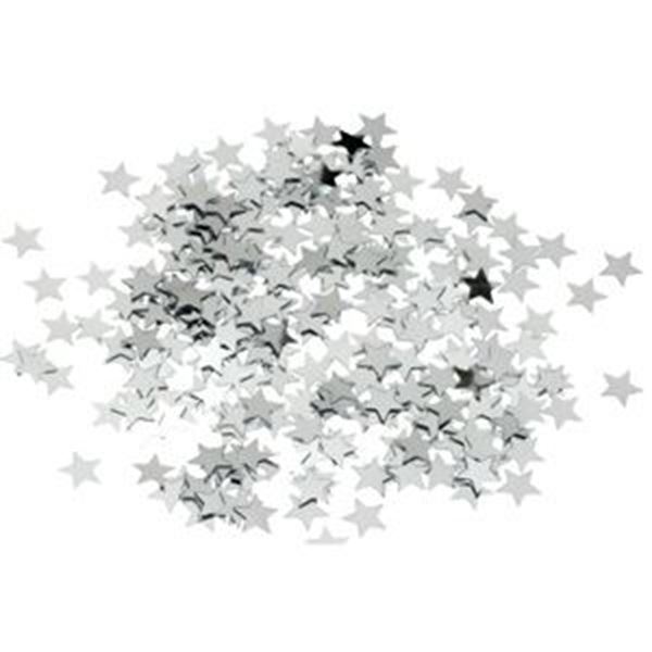 SILVER STAR CONFETTI