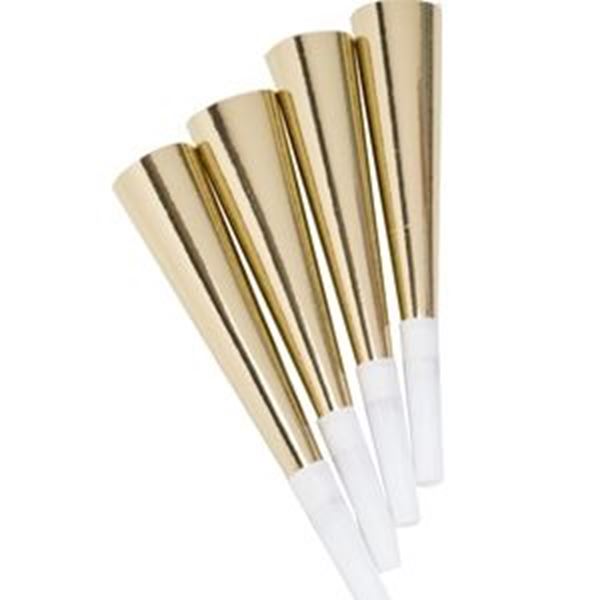 GOLD FOIL ADULT PARTY TOOTER