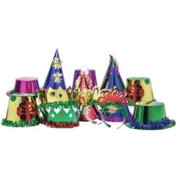 PREMIER MULTI COLOURED ADULT PARTY HATS